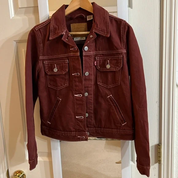 Levi's Jackets Coats Levis Trucker Jacket In Wine Denim